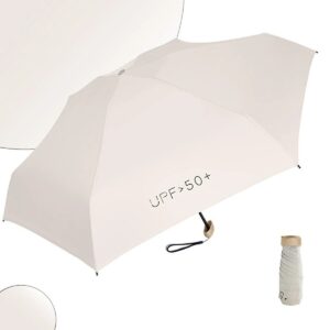 mini folding umbrella summer uv protection dual season (upf 50+)