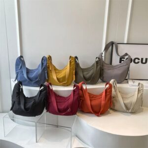 nylon fabric shoulder bag – high capacity women's crossbody messenger bag